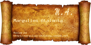 Margulies Atalanta névjegykártya